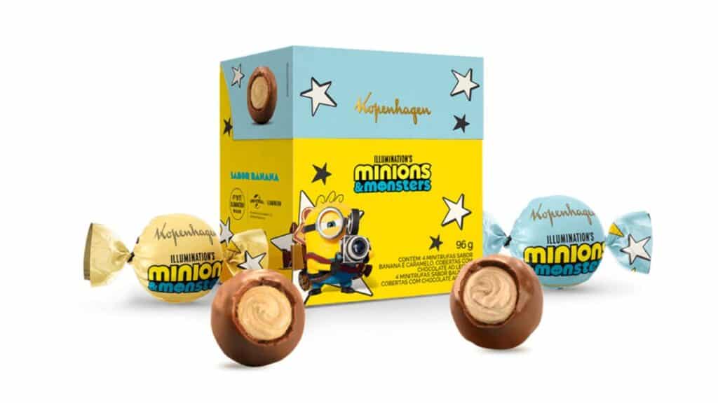 Cherieribbonborderknit minionepiece エムエメ Kopenhagen anuncia linha de chocolates inspirados em Minions e