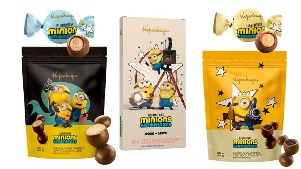 Cherieribbonborderknit minionepiece エムエメ Kopenhagen anuncia linha de chocolates inspirados em Minions e