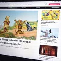 Tela de portal GKPB com novo layout, mostrando capa de notícias e chamadas em colunas no navegador