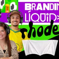 Capa do vídeo sobre branding líquido, com pessoas em fone de ouvido e texto “BRANDING O FUTURO DAS MARCAS É FLEXÍVEL”