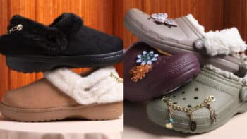 Crocs Winter: modelos de inverno com forro de lã e detalhes florais Tênis/clog Crocs de inverno Unfurgettable Classic Clog com forro felpudo e detalhes florais