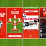 Colagem com garrafa Smirnoff e imagens de celular com playlists do Spotify sobre a Copa do Mundo FIFA 26.