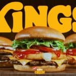 Imagem de sanduíches King Cheese do Burger King com queijo mussarela empanado da Seara