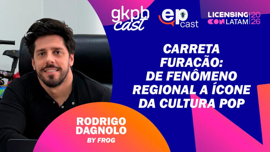 Rodrigo Dagnolo, da ByFrog, em entrevista do Licensing Con LATAM 26 sobre a Carreta Furacão