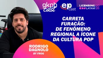 Rodrigo Dagnolo no Licensing Con LATAM 26 sobre Carreta Furacão Rodrigo Dagnolo, da ByFrog, em entrevista do Licensing Con LATAM 26 sobre a Carreta Furacão