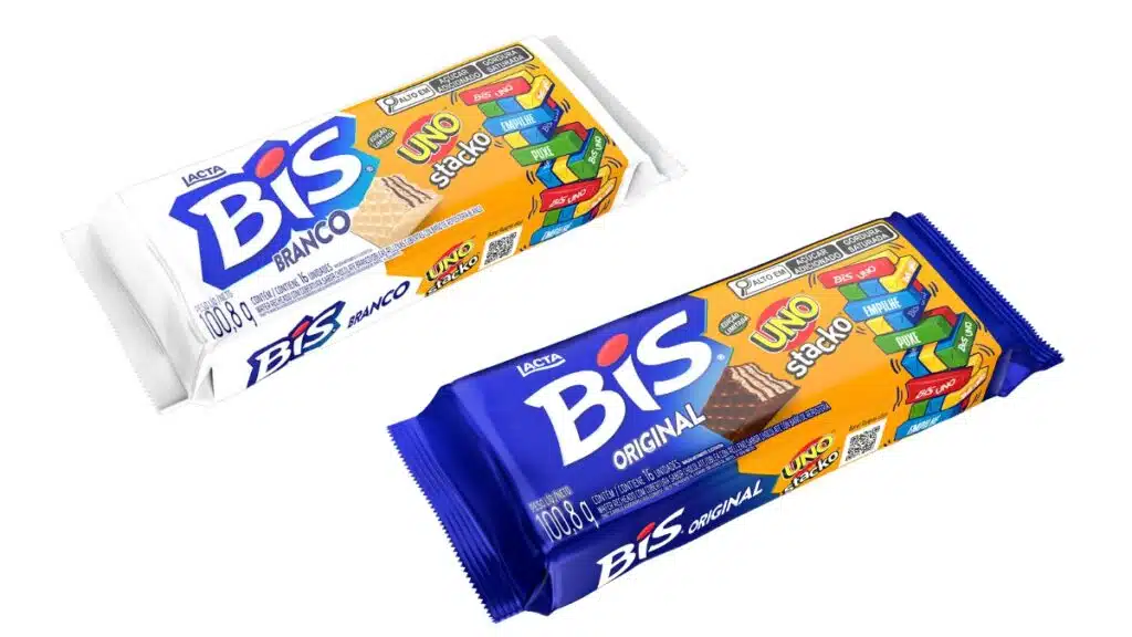BIS Ao Leite e BIS Branco em edição especial inspirada no UNO Stacko