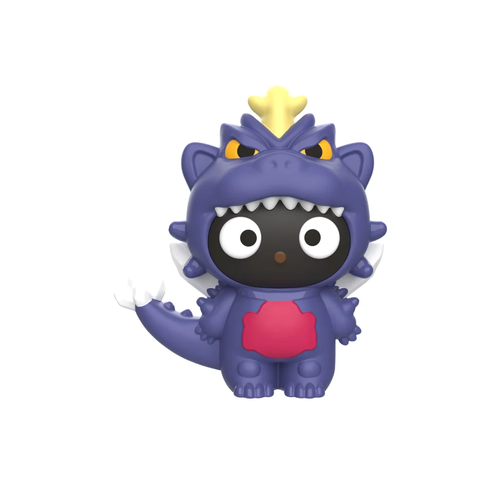 Brinquedo estilo Godzilla com personagem Hello Kitty em versão God7, para o McLanche Feliz do McDonald’s.