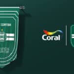 Imagem com bandeira do Coritiba e logo Coral, destacando a tinta oficial “Verde Coritiba”.