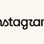 Novo logotipo do Instagram exibido em texto, com fonte sem cursiva e estilo do ícone no topo do aplicativo.
