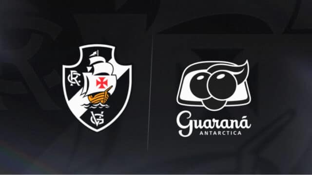 Camisa do Vasco com o logotipo do Guaraná Antarctica no uniforme