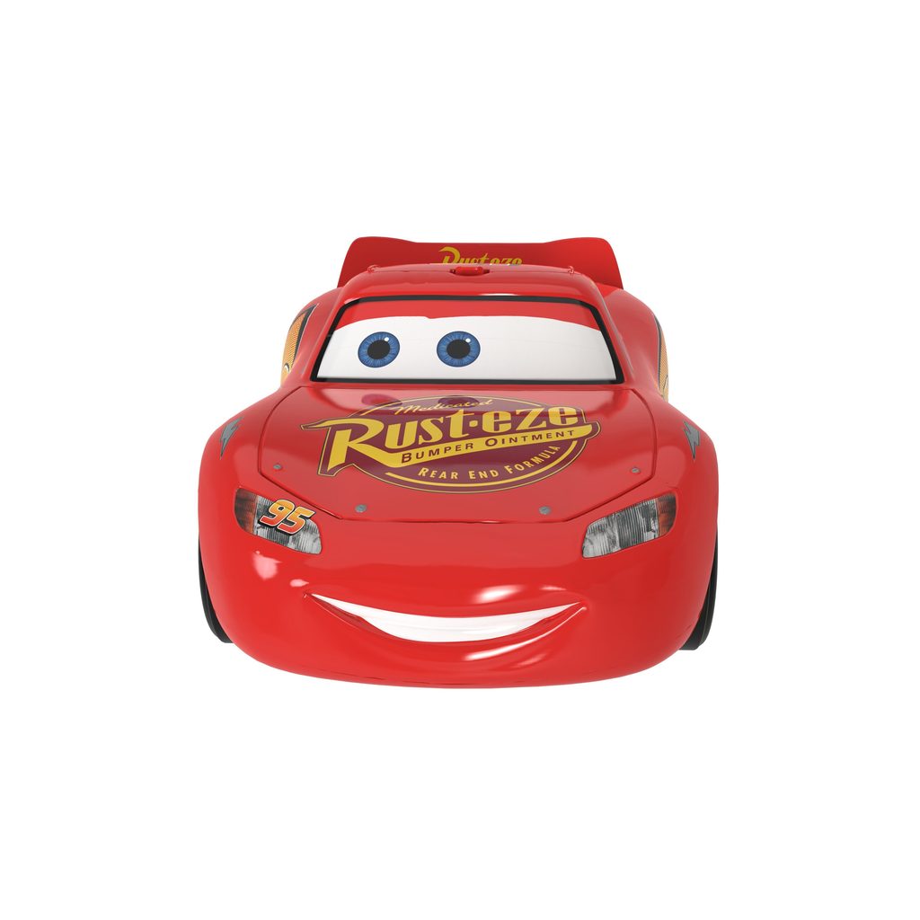 Carro vermelho Raixa McQueen, personagem de Carros, em fundo branco