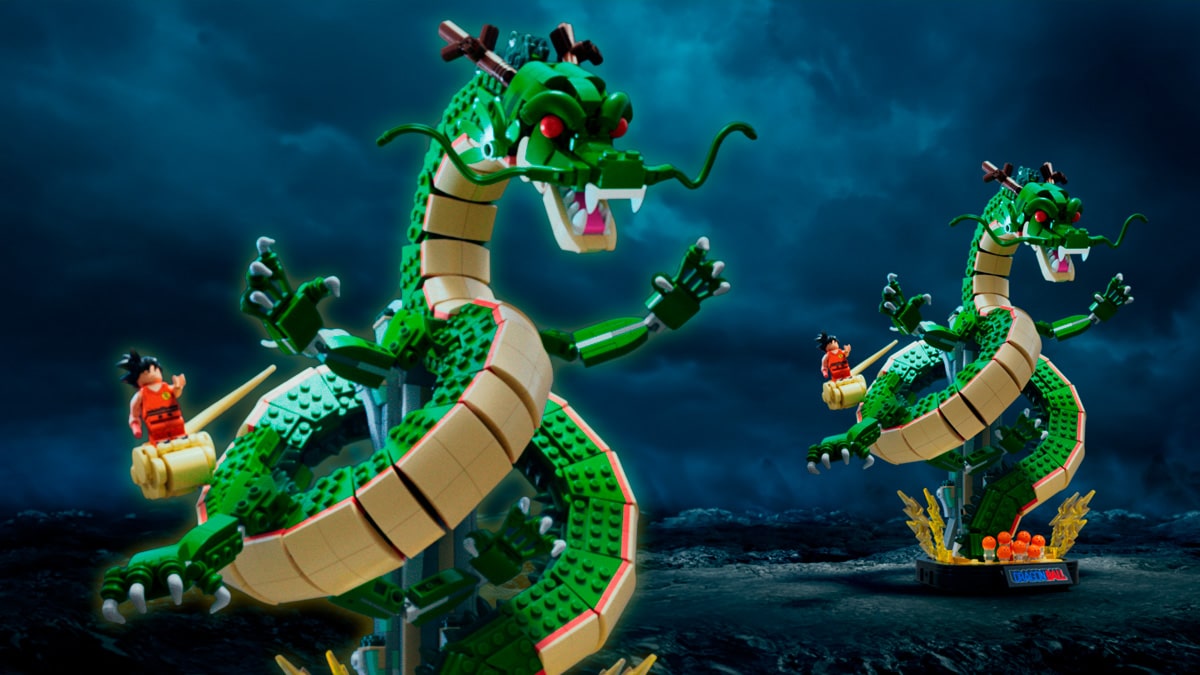 Conjunto LEGO Dragon Ball com Shenlong e Goku