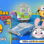 Cinépolis Mês das Crianças com promoção de colecionáveis, incluindo Buzz, Minion, personagens e itens a partir de R$ 9,99