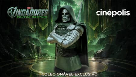 Cinépolis: colecionável do vilão Victor von Doom (Vingadores: Doomsday) Imagem promocional da coleção exclusiva da Cinépolis com o vilão Victor von Doom, do filme Vingadores: Doomsday.