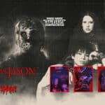 Banner Freddy vs Jason da Kings Sneakers com pôsteres do Halloween e caixas do HYPERVERSE Pop Culture Wear