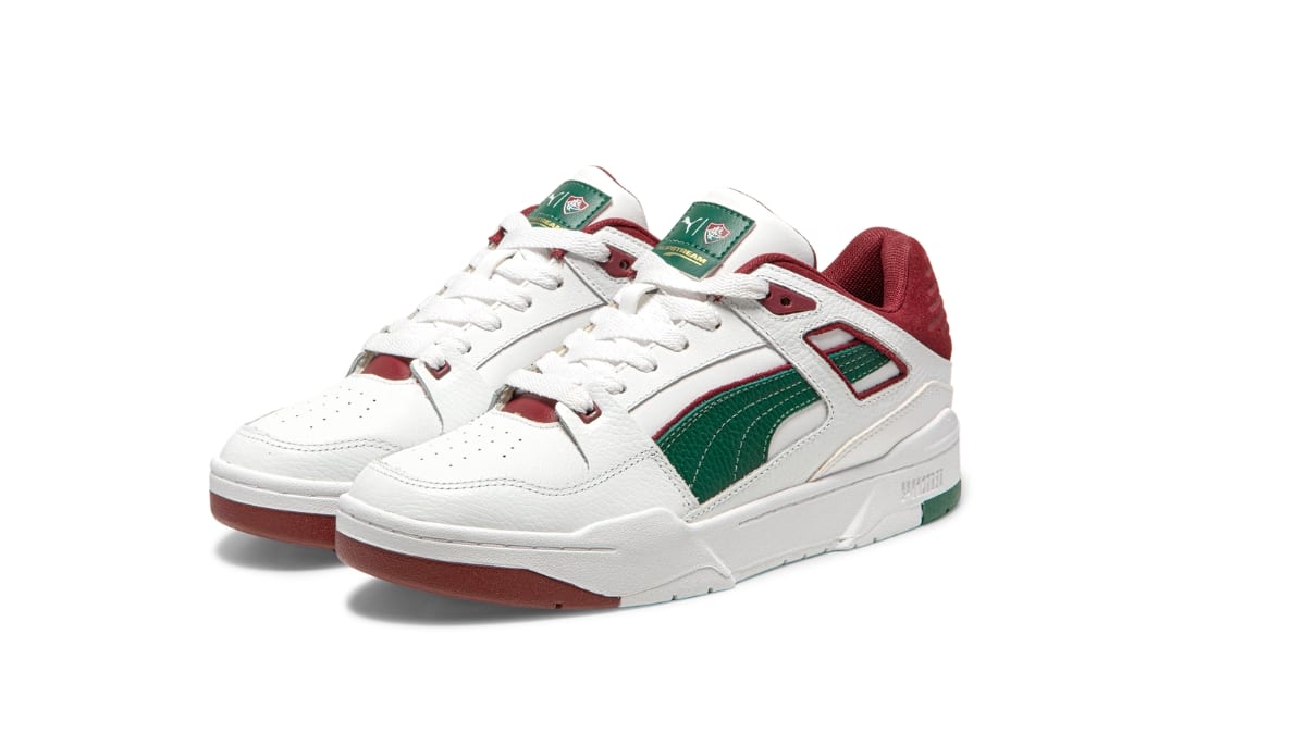 Tênis PUMA Slipstream edição exclusiva Fluminense com cores grená e verde